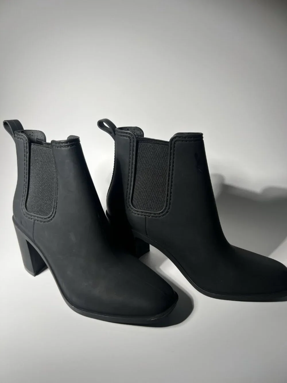 Jeffrey Campbell Hurricane Women’s Heeled Rain Boots Black Size 8
